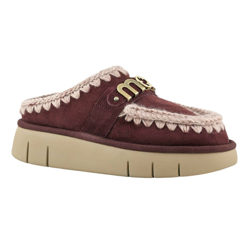 MOU Sabeau Sabot Donna in montone BOUNCE CLOG METAL LOGO 37  - Francavilla Moda